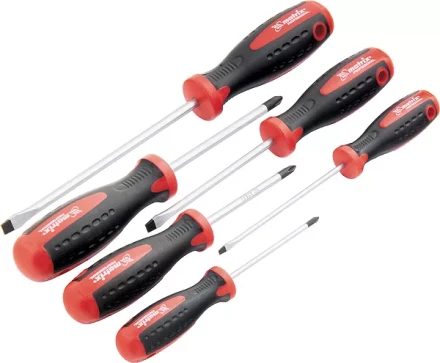 Набор отверток,сталь S2 двухкомпонентные рукоятки 6 шт.  MATRIX PROFESSIONAL 13303 купить в Уфе