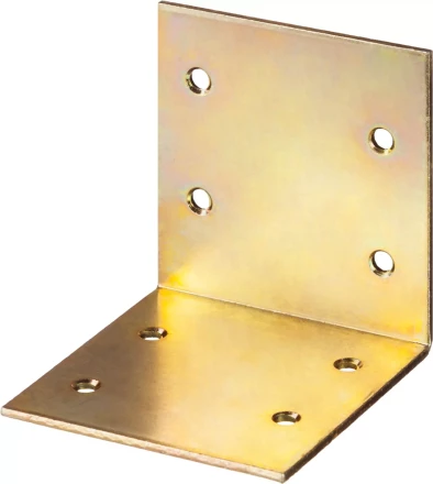 ЗУБР УМШ-2.0, 60 x 60 x 60 x 2 мм, желтый цинк, широкий мебельный уголок (31033-60) купить в Уфе
