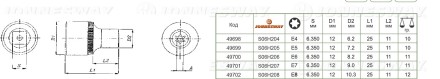 Торцевая головка 1/4&quot;DR внешний TORX Е-4 S06H204 Jonnesway 49698 купить в Уфе