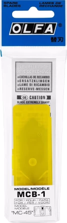Лезвия OLFA для ножа MC-45/2B, 20(14)х49х0,3мм, 5шт OL-MCB-1 купить в Уфе