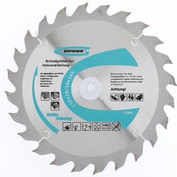 Пильный диск по дереву 165 x 20/16 x 24Т GROSS 73311 купить в Уфе