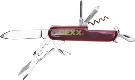 Нож DEXX складной многофункциональный, пластиковая рукоятка, 10 функций 47645 купить в Уфе