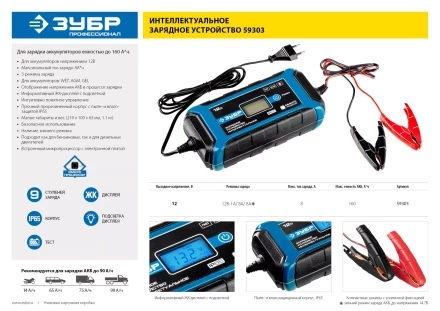 Зарядные устройства 8 А серия ПРОФЕССИОНАЛ купить в Уфе