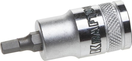 Торцовая бита-головка KRAFTOOL &quot;INDUSTRIE QUALITAT&quot;, материал S2, HEX, сатинированная, 1/2&quot;, H5 27908-05_z01 купить в Уфе