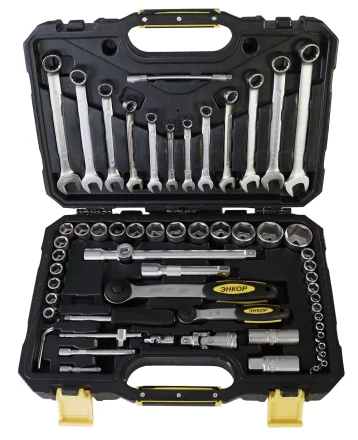 Набор инструмента 60 предметов пластиковый кейс 57056 купить в Уфе