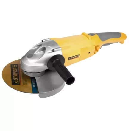 Машина STAYER углошлифовальная, дополнительная рукоятка, ключ, 230мм, 6000об/мин, 2100Вт SAG-230-2100 купить в Уфе