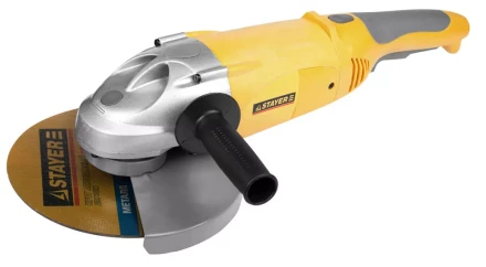 Машина STAYER углошлифовальная, дополнительная рукоятка, ключ, 230мм, 6000об/мин, 2100Вт SAG-230-2100 купить в Уфе