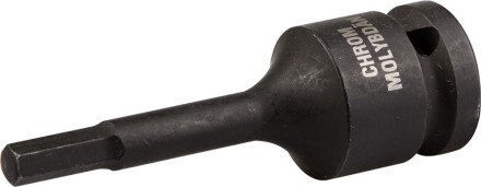 Торцовая головка KRAFTOOL &quot;INDUSTRIE QUALITAT&quot; ударная (1/2&quot;), HEX, Cr-Mo, фосфатированная, H7 27950-07 купить в Уфе