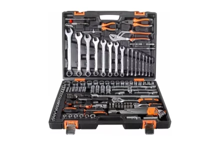 Набор инструментов, 1/2&quot;, 1/4&quot;, CrV, в кейсе 151 предмет Вихрь 73/6/7/9 купить в Уфе