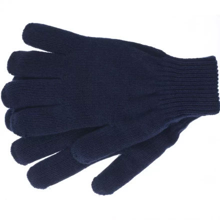 Перчатки трикотажные акрил двойные синий двойная манжета Сибртех Россия 68685 купить в Уфе