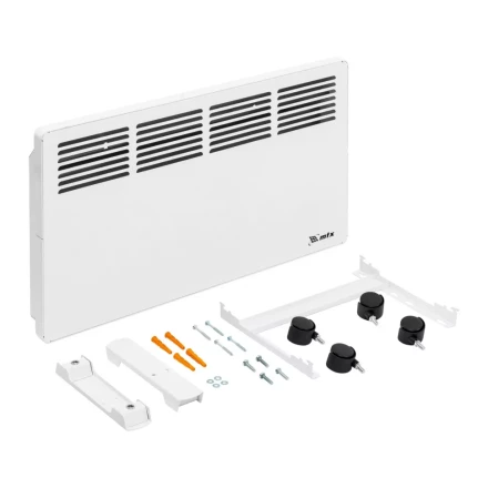 Конвектор электрический КМ-1500.2, 230 В, 1500 Вт, X-образный нагреватель, колеса, термостат // MTX 98125 купить в Уфе