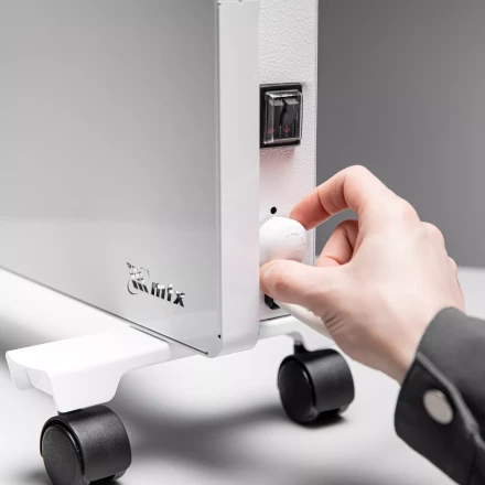 Конвектор электрический КМ-1500.2, 230 В, 1500 Вт, X-образный нагреватель, колеса, термостат // MTX 98125 купить в Уфе