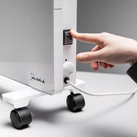 Конвектор электрический КМ-1500.2, 230 В, 1500 Вт, X-образный нагреватель, колеса, термостат // MTX 98125 купить в Уфе