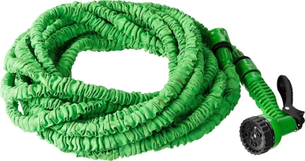 РОСТОК. Набор поливочный: Шланг удлиняющийся 22,5 м, распылитель пистолетный 7 поз., адаптер внеш 1/2&quot;x3/4&quot; 428498-22 купить в Уфе