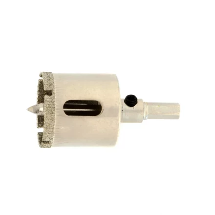 Сверло по керамической плитке и стеклу Сибртех, 30 х 55 мм, шестигранный хвостовик, с центрующим сверлом, 72716 купить в Уфе