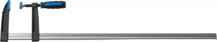 Струбцина ЗУБР &quot;ПРОФЕССИОНАЛ&quot;, тип &quot;F&quot;, двухкомпонентная ручка, стальная закаленная рейка, 120х800мм 32155-120-800 купить в Уфе