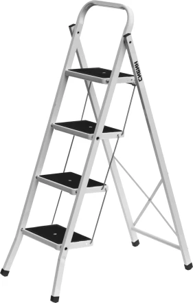 Лестница-стремянка СИБИН стальная c широкими ступенями, 4 ступени 38807-04 купить в Уфе