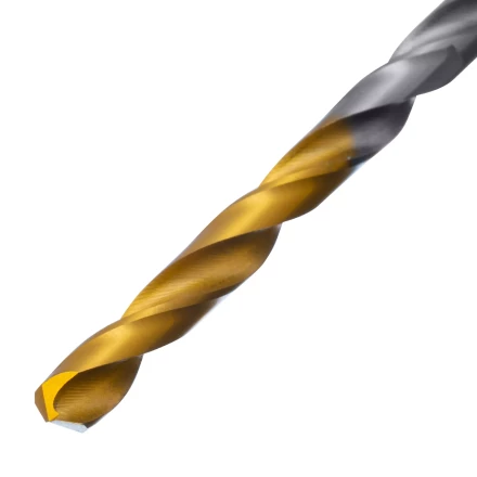 Сверло спиральное по металлу Denzel 4 x 75 мм, Р6М5, Golden Tip, 718229 купить в Уфе