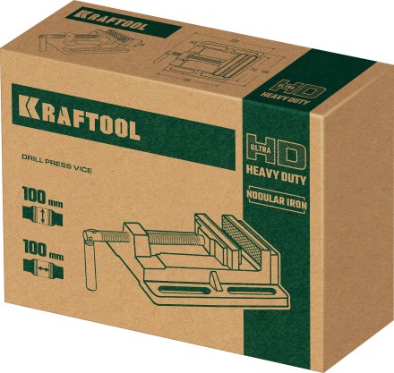 Тиски KRAFTOOL станочные 32715-100 купить в Уфе