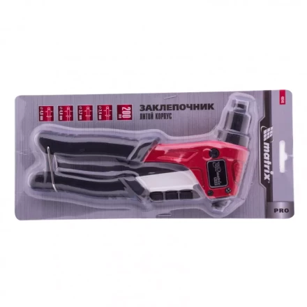 Заклепочник литой 200 мм заклепки 2,4-3,2-4,0-4,8 мм Pro Matrix 40546 купить в Уфе