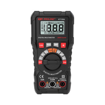 Мультиметр цифровой КВТ KT 130A с автоматическим выбором пределов измерений (88549) купить в Уфе