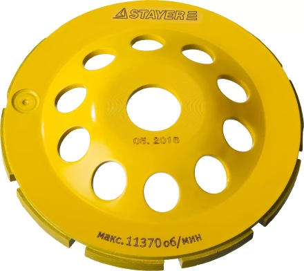 Чашка STAYER &quot;PROFESSIONAL&quot; алмазная сегментная однорядная, высота 22,2мм, 125мм 33382-125 купить в Уфе