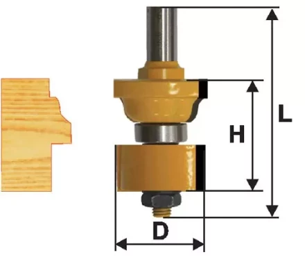 Фреза комбинированная универсальная Ф348Х445 мм хвостовик 12 мм 46507 купить в Уфе