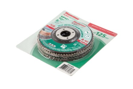 Круг Лепестковый Торцевой (КЛТ) HAMMER КЛТ 1 Ф125х22 Р40 213-016 купить в Уфе