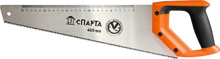 Ножовка по дереву 400 мм 7-8 TPI зуб-2D каленый зуб линейка двухкомпонентная рукоятка SPARTA 235015 купить в Уфе