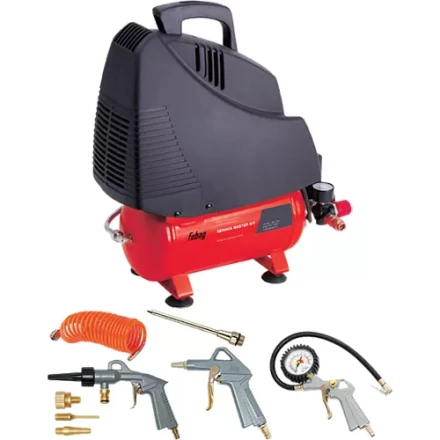 Компрессор безмасляный поршневой прямой привод FUBAG SERVICE MASTER KIT + 6 предметов купить в Уфе