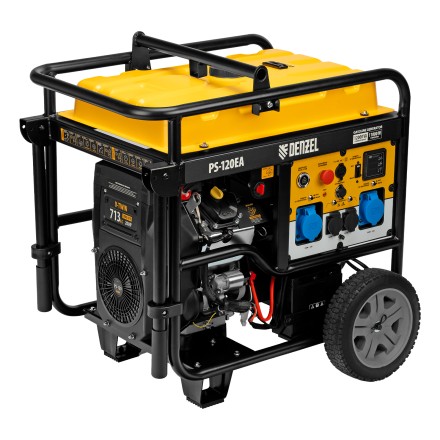 Генератор бензиновый Denzel PS-120EA, 12 кВт,230 В, 40л, разъём ATS,эл.старт купить в Уфе