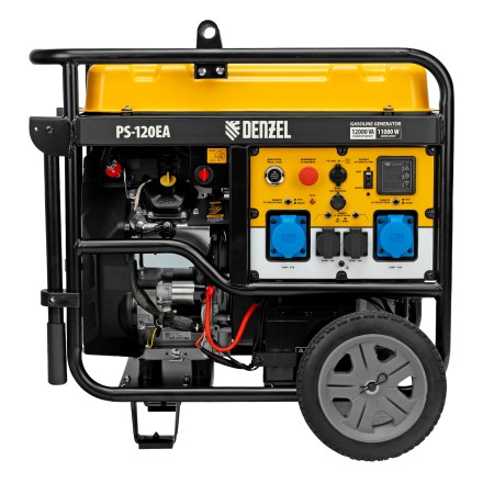 Генератор бензиновый Denzel PS-120EA, 12 кВт,230 В, 40л, разъём ATS,эл.старт купить в Уфе