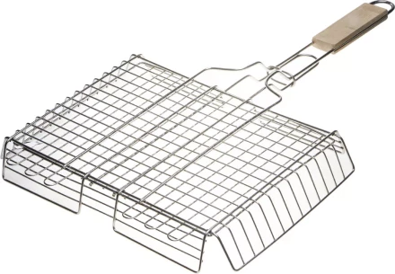 Решетка-гриль GRINDA "BARBECUE", объемная, нержавеющая сталь, 340х260мм 424732 купить в Уфе
