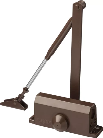 Доводчик дверной ЗУБР &quot;ПРОФЕССИОНАЛ&quot;, для дверей массой до 80 кг, цвет коричневый 37912-80 купить в Уфе