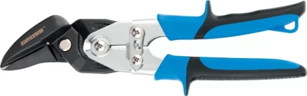 Ножницы по металлу&quot;PIRANHA&quot;,усиленные,255 мм,прямой и правый рез,сталь-СrMo,двухкомп.рукоятки GROSS 78351 купить в Уфе