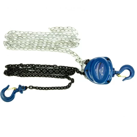 Таль цепная 0,5 т h подъема 2,5 м расстояние между крюками 350 мм Stels 51943 купить в Уфе