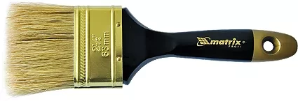 Кисть плоская &quot;Профи&quot;  4&quot; натуральная щетина деревянная ручка  MATRIX 83155 купить в Уфе