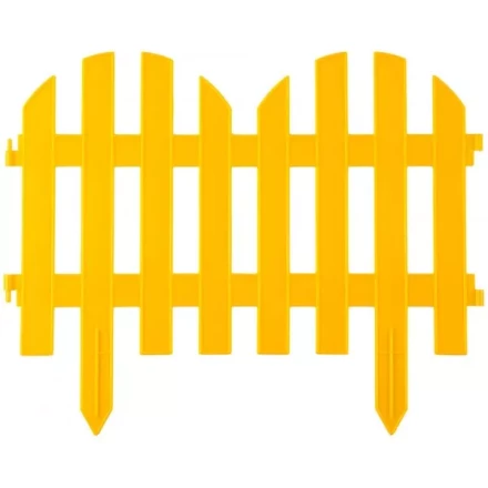 Забор декоративный GRINDA "ПАЛИСАДНИК", 28x300см, желтый 422205-Y купить в Уфе