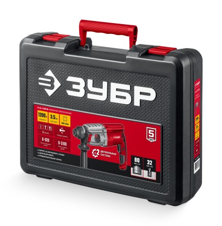 ЗУБР 32 мм, 1200 Вт, перфоратор SDS Plus, мет. корпус (П-32-1200 М) купить в Уфе