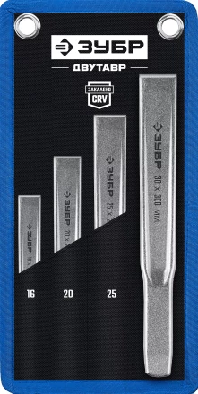 ЗУБР Двутавр, 4 шт, набор слесарных зубил по металлу, Профессионал (2104-H4) купить в Уфе