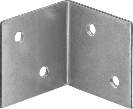 ЗУБР УМШ-1.5, 40 x 40 x 40 x 1.5 мм, белый цинк, широкий мебельный уголок (31034-40) купить в Уфе