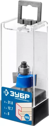 ЗУБР 31.8 x 12.7 мм, хвостовик 8 мм, фреза фальцевая, Профессионал (28758-31.8) купить в Уфе