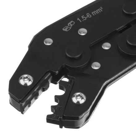 Клещи для обжима неизолированных наконечников НК и НВ, разъемов РП, 1,5 - 6 мм2 Denzel 17746 купить в Уфе