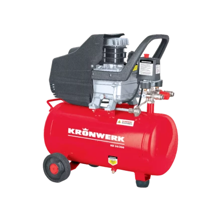 Компрессор воздушный Kronwerk KD 24/200, 1,5 кВт, 198 л/мин, 24 л, 58041 купить в Уфе