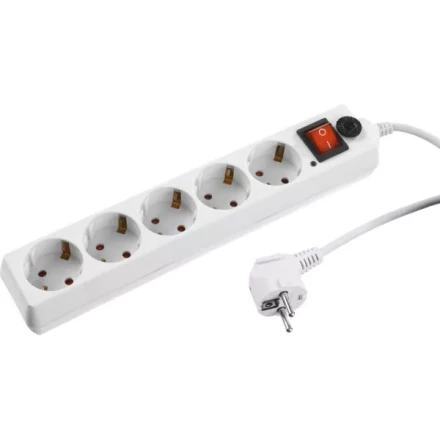 Сетевой фильтр STAYER &quot;MASTER&quot; электрический, 5 гнезд, макс. мощн. 2200 Вт, 3м 55066-3 купить в Уфе