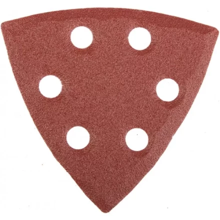 Треугольник шлифовальный универсальный STAYER &quot;MASTER&quot; на велкро основе, 6 отверстий, Р120, 93х93х93мм, 5шт 35460-120 купить в Уфе