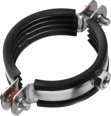 Хомут трубный с гайкой, оцинкованный, 2", 7шт, ЗУБР Мастер 37850-59-65 37850-59-65 купить в Уфе