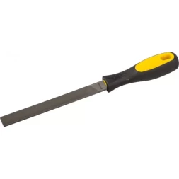 Напильник STAYER "PROFI" плоский, с двухкомпонентной рукояткой, № 2, 150мм 16601-15-2