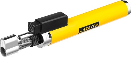 Газовая горелка-карандаш &quot;MaxTerm&quot;, STAYER &quot;MASTER&quot; 55560, с пьезоподжигом, регулировка пламени, 1100С 55560 купить в Уфе