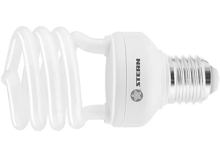 Лампа компактная люминесцентная полуспиральная 15W 4100K E27 8000ч Stern 90912 купить в Уфе